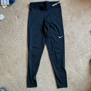 EUC Nike Pro dri-fit compression tights, black, size L